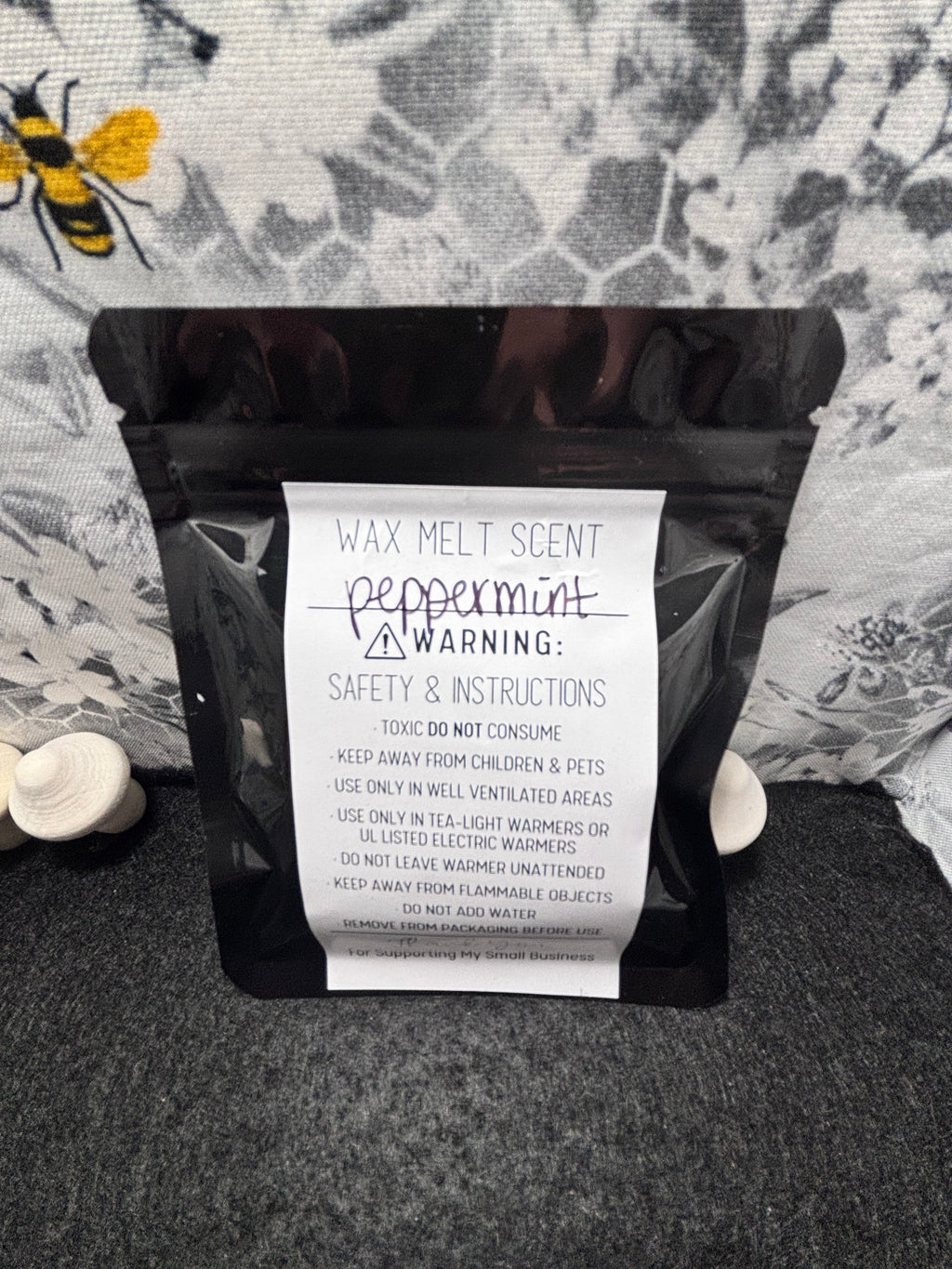 Peppermint Scented Skull Wax Melts