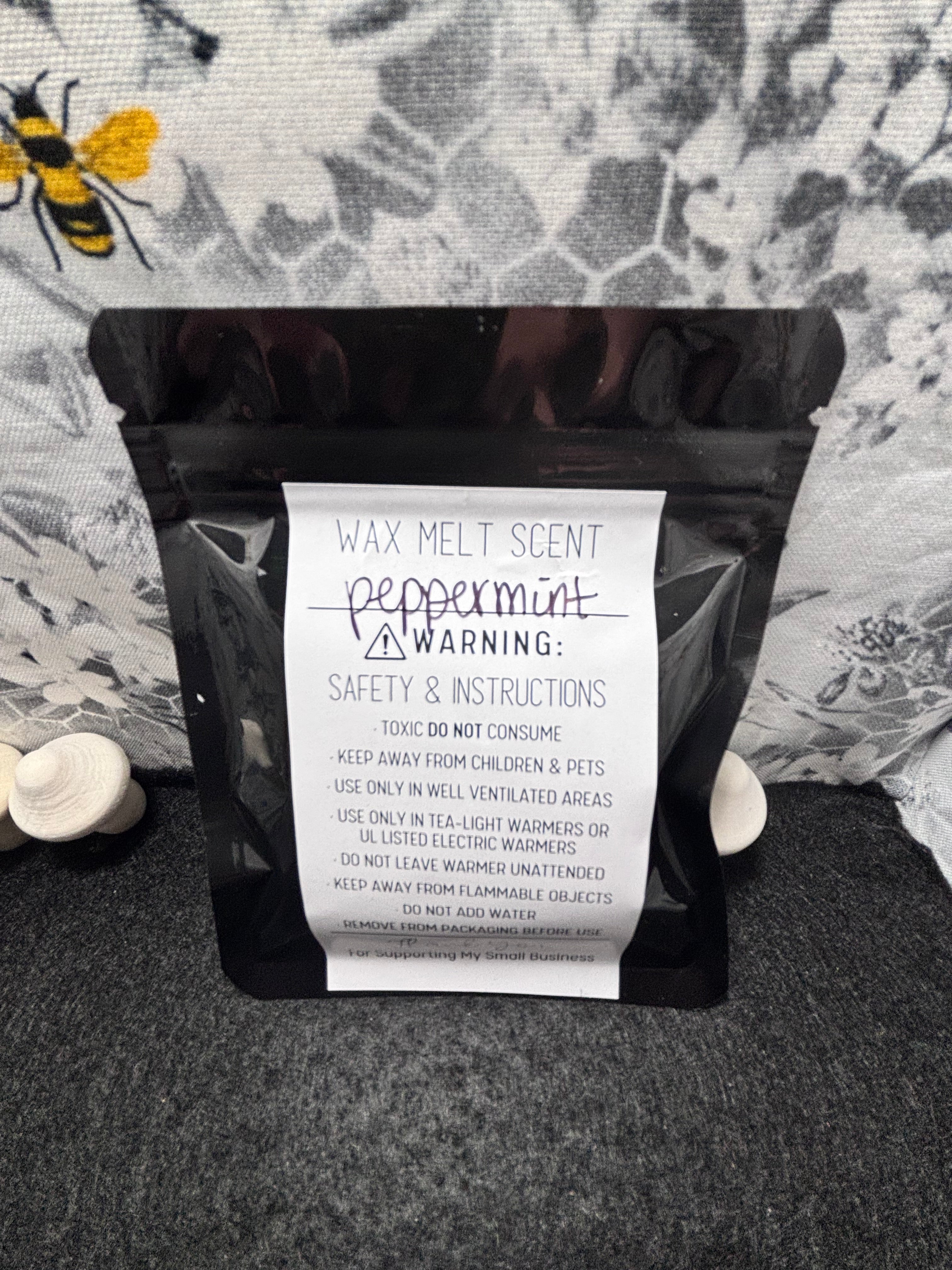 Peppermint Scented Skull Wax Melts