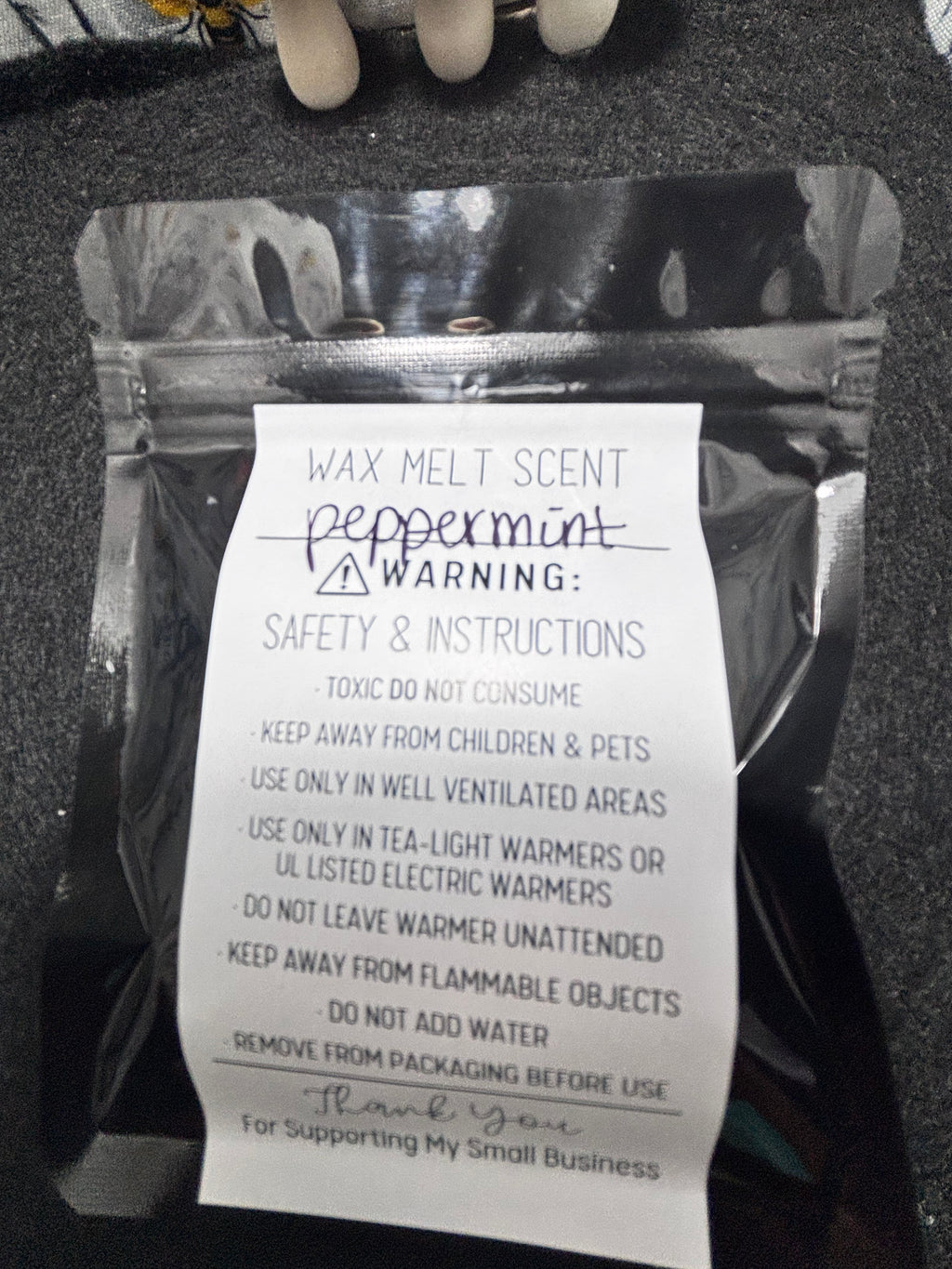 Peppermint Scented Skull Wax Melts