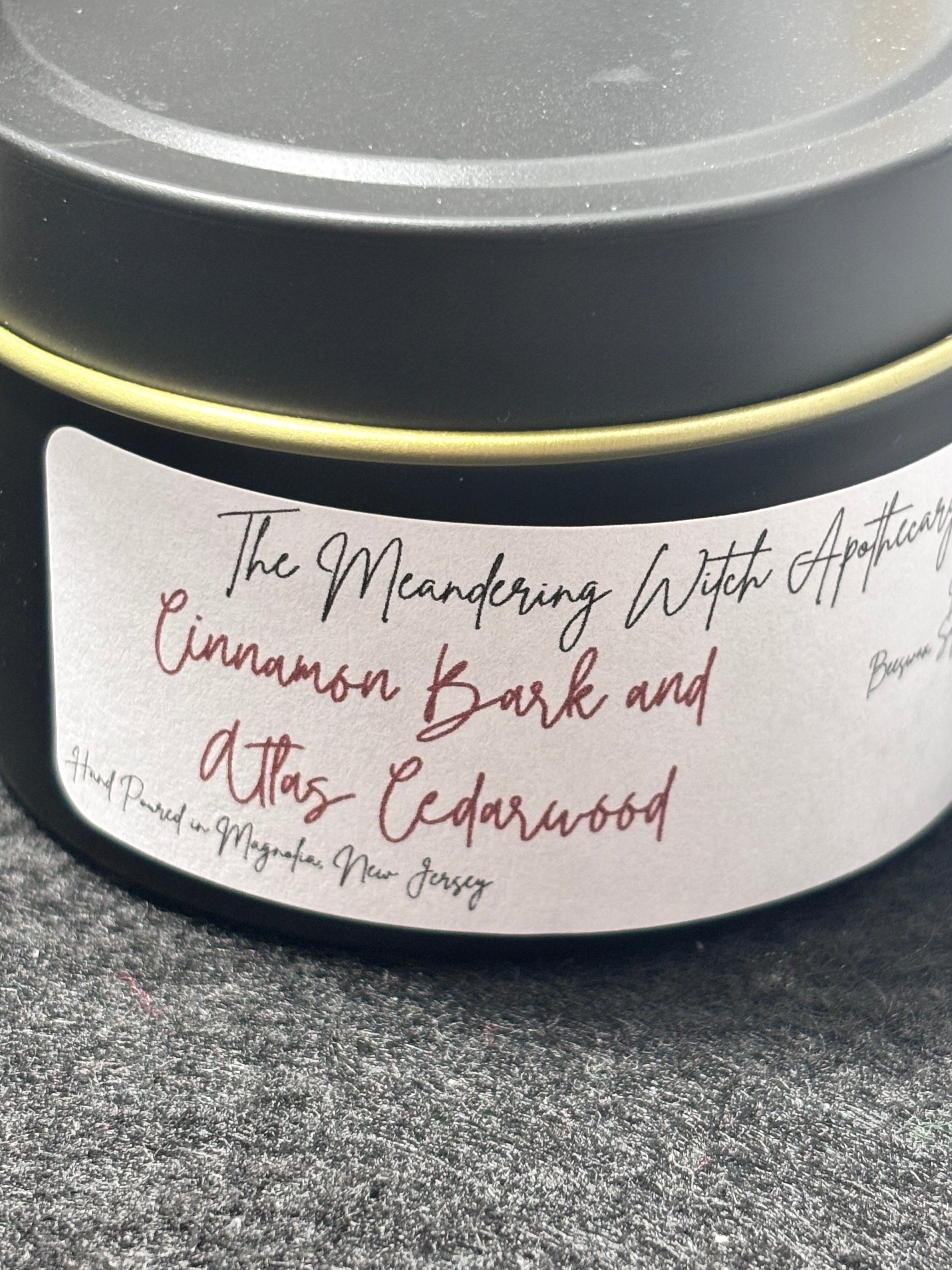 Cinnamon Bark and Cedarwood Atlas 4oz Candle